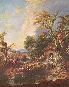 Francois Boucher Landschaft mit dem Bruder Lucas oil